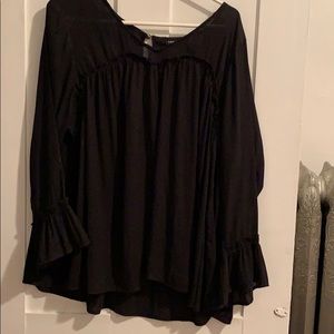 Torrid black babydoll top
